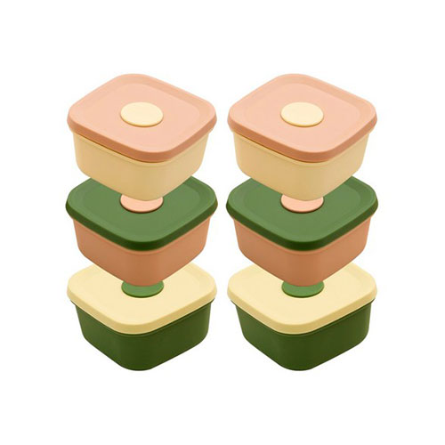 韓国産 シリコンご飯パック 冷凍ご飯保管容器 電子レンジ 密閉 小分け容器 200ml 小鉢 6個