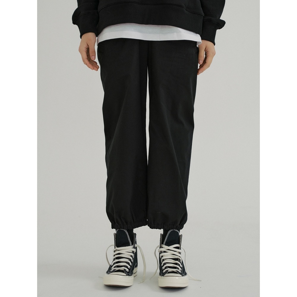 REORG KACK アンクルバンディング パンツ ブラック