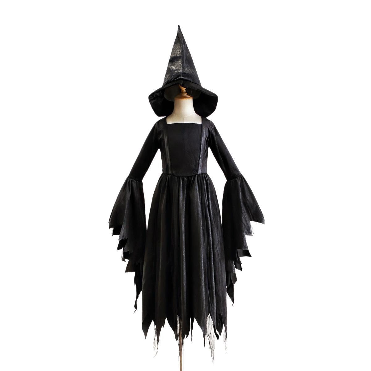 2025 ハロウィン コスチューム 子供用 カーニバル コス 魔女 女の子 ドレス 魔女 コスチューム 吸血鬼 パフォーマンス コスチューム