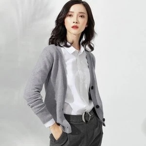 カーディガン レディース 秋 Vネック 長袖 無地 冷房対策 トップス ニットカーディガン セーター