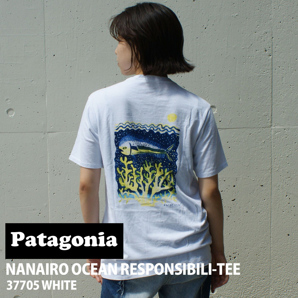 パタゴニア Patagonia Nanairo Ocean Responsibili Tee ナナイロオーシャン レスポンシビリティー 37705 WHI(WHITE) 200-009215-020