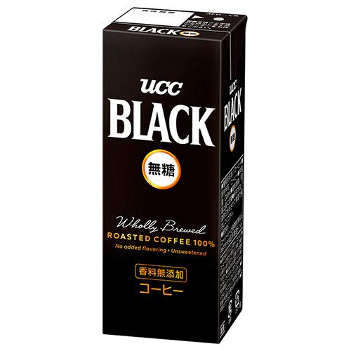 UCC BLACK(ブラック)無糖 200ml紙パック24本入(2ケース)