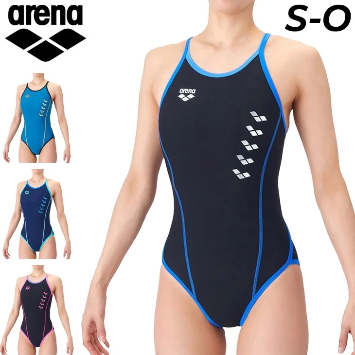 レディース 水泳 練習用 水着 タフスーツ トレーニングワンピース（オープンバック） 胸パッドなし 女性 女子 競泳 トレーニング水着 耐塩素 レディース用水着/AS6SWM05L【返品不可】