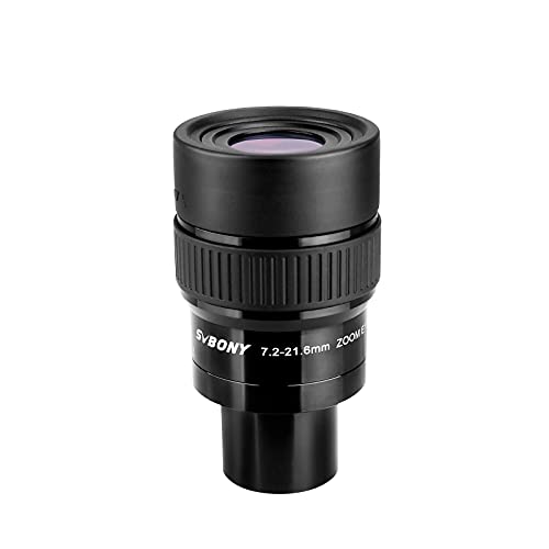 SVBONY SV191 ズーム接眼レンズ 7.2-21.6mm 1.25インチ 超広角 FMCコー