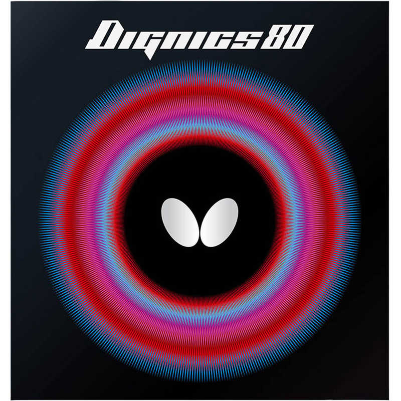 バタフライ　裏ソフトラバー ディグニクス80 DIGNICS80 A(アツ) ブラック [裏ソフト /テンション]　06050