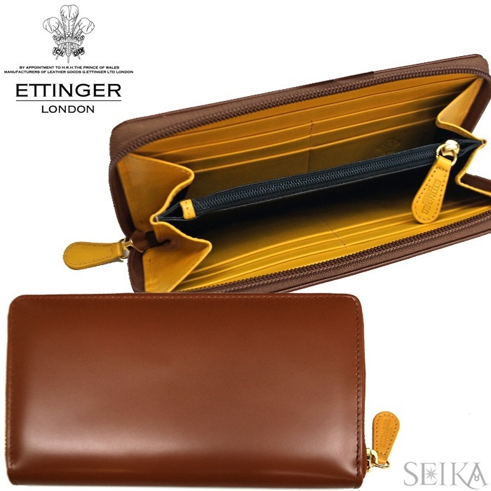 ETTINGER エッティンガー 長財布 (38)BH2051JR HAVANA ラウンドファスナー 小銭入れ付 ギフト (CPT)