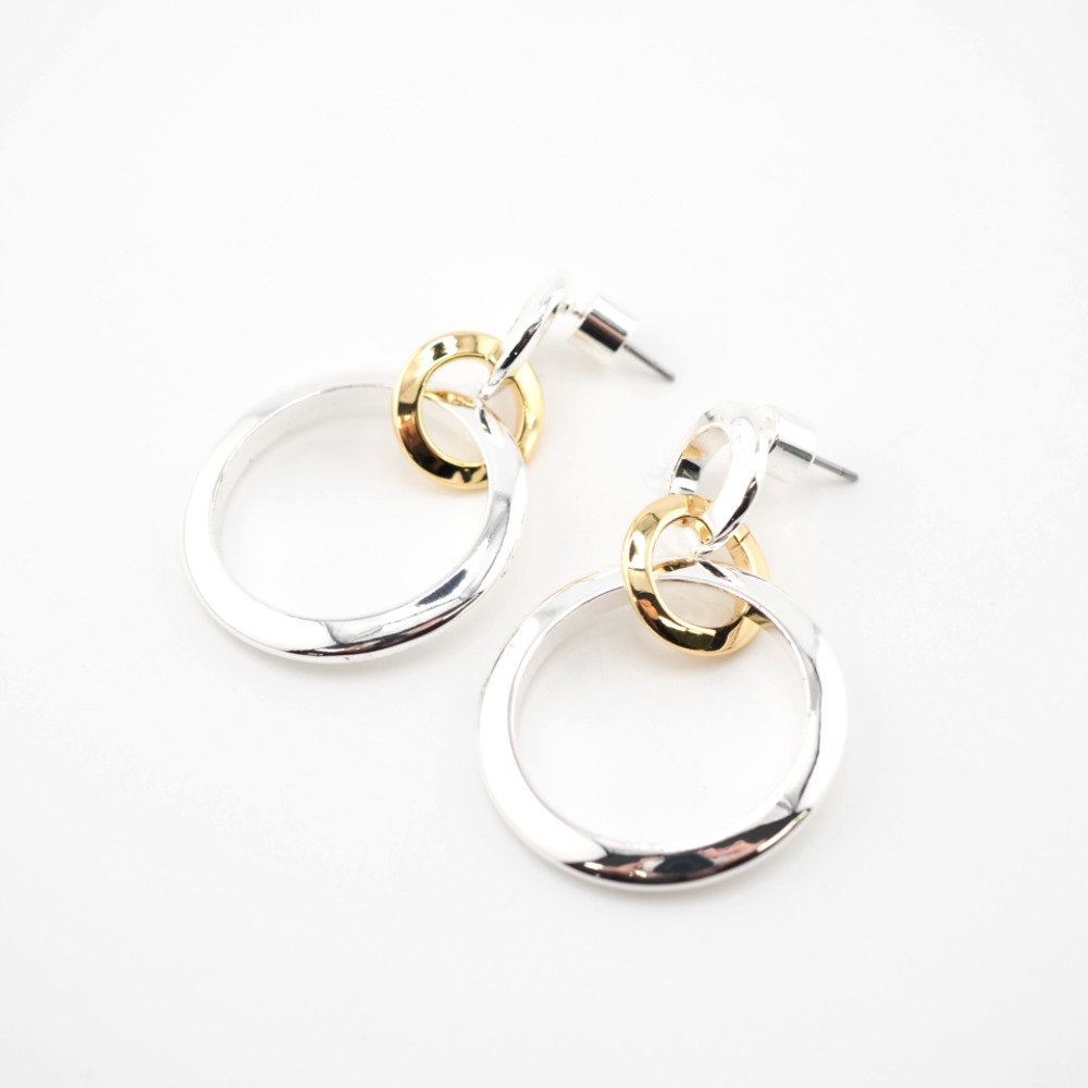 JB3202-TT TRIO DROP LINKS ピアス シルバー レディース