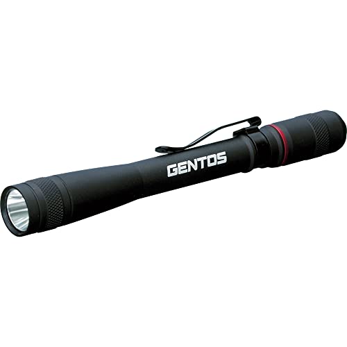 GENTOS(ジェントス) LED 懐中電灯 ペンライト 【明るさ100ルーメン/実用点灯10時間】 単4形電池2本使用 ブラック AP-100BK ANSI規格準拠
