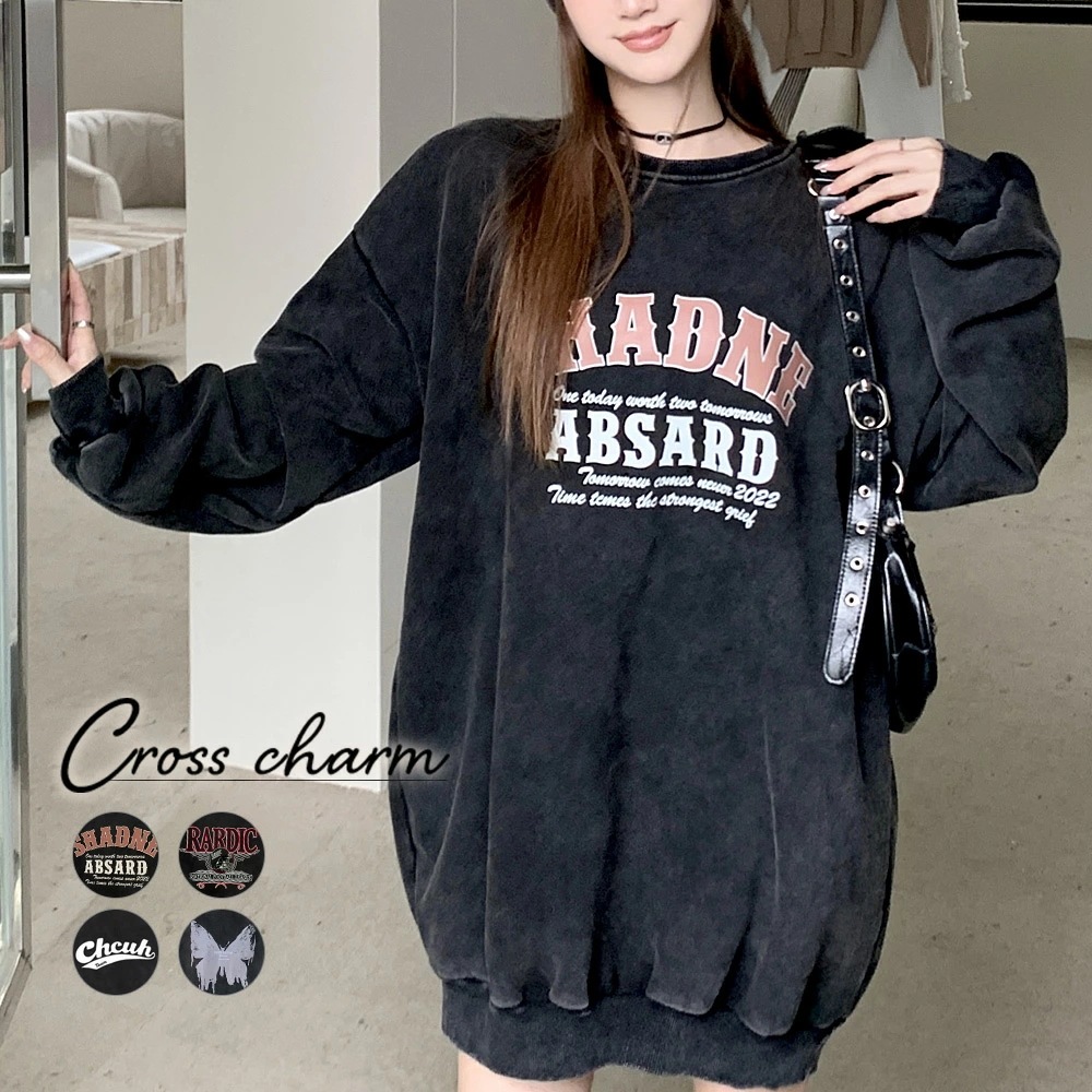 トレーナー レディース プルオーバー メンズ 韓国ファッション 大きいサイズ トップス 秋 冬 ビックシルエット おしゃれ プリント オルチャンファッション 韓国服 長袖 ビッグ プルオーバー ユニセ