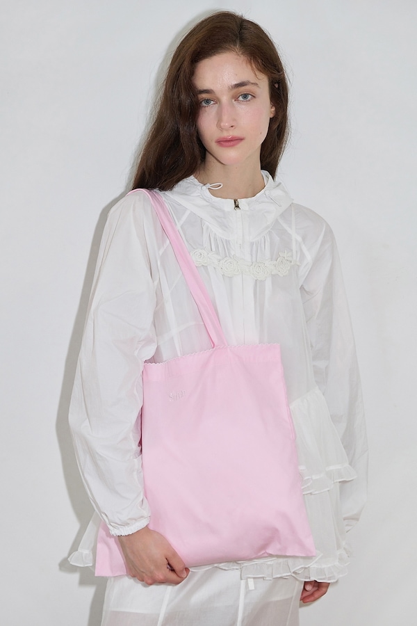 Qoo10 シヌーン Logo Lace EcoBag 飾りな