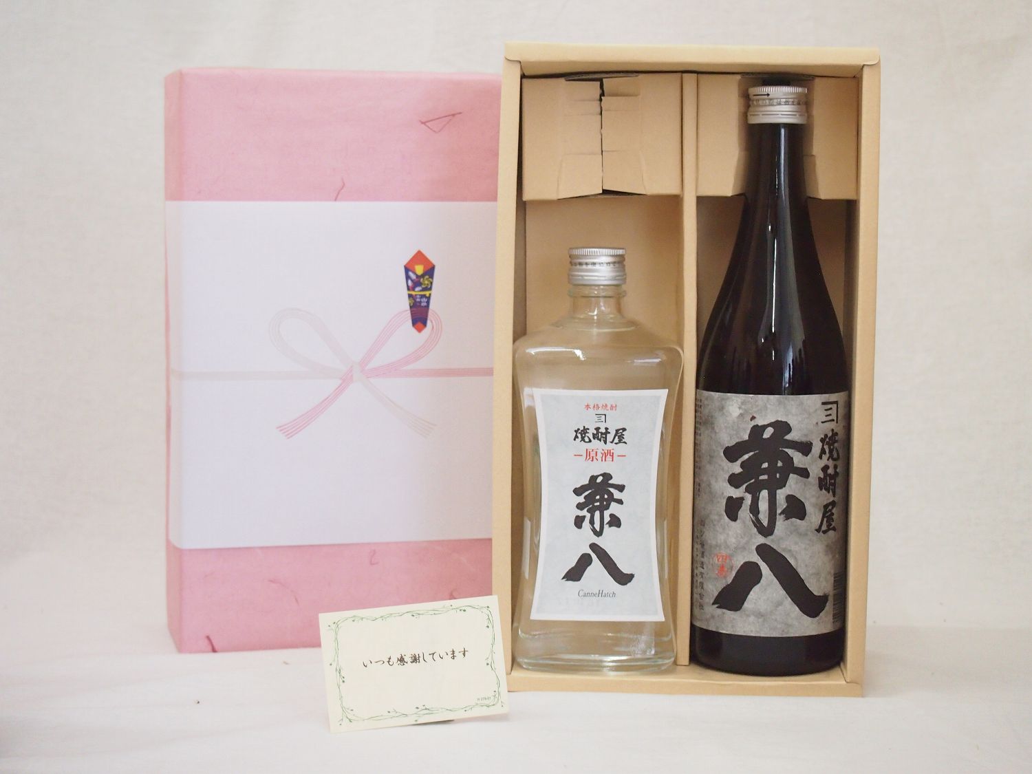 感謝贈り物ボックス 麦焼酎 2本セット(四ツ谷酒造 兼八原酒 麦 720ｍｌ 兼八　麦　720ml)