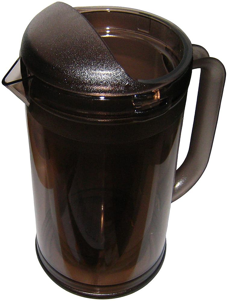 （まとめ買い）本間冬治工業 ポリカーボ ノンウェットピッチャーBタイプ 1.7L スモークブラウン [x3]