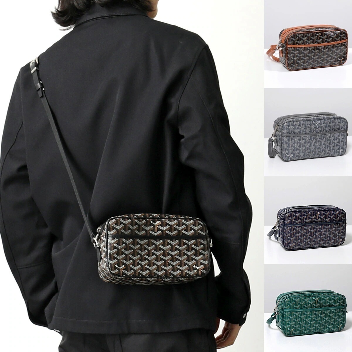 GOYARD ゴヤール ショルダーバッグ Cap Vert カップヴェールPMバッグ メンズ クロスボディ ポシェット ロゴ 鞄 カラー5色