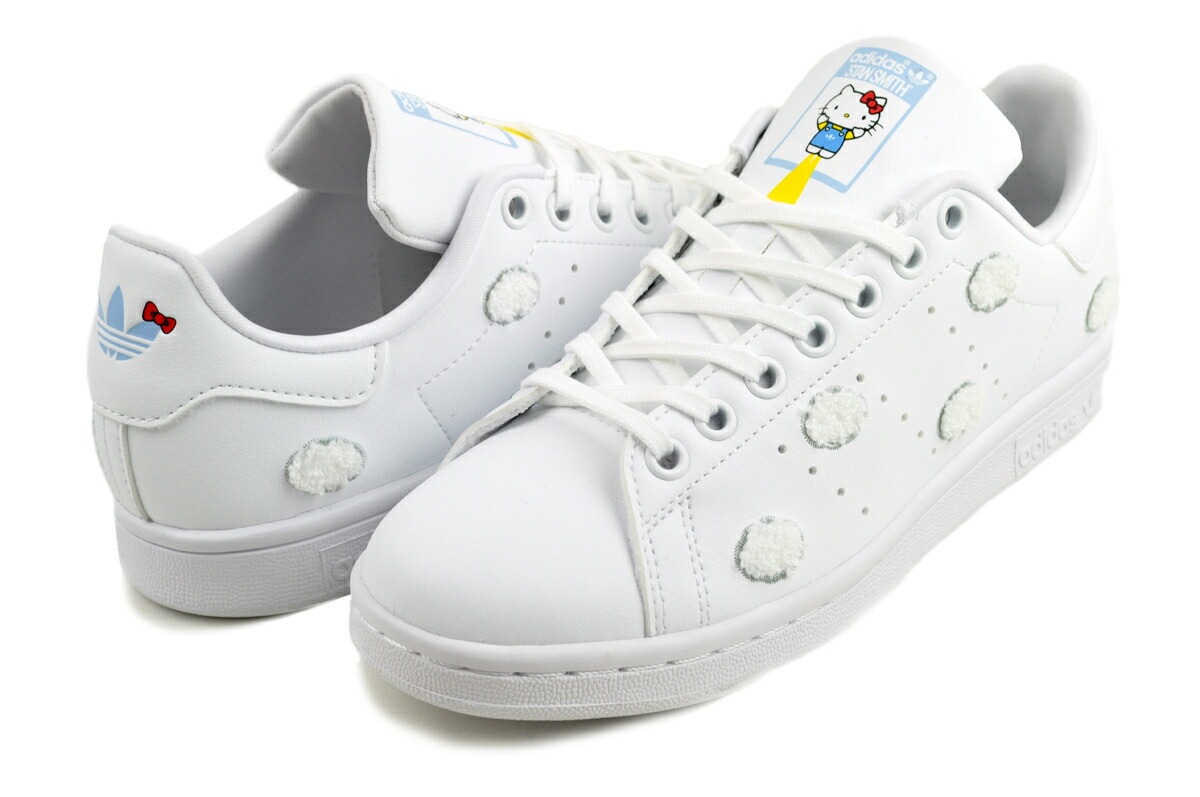 オリジナルス スタンスミス J ハローキティ キッズ レディース スニーカー ホワイト サンリオ サステナブル if7022