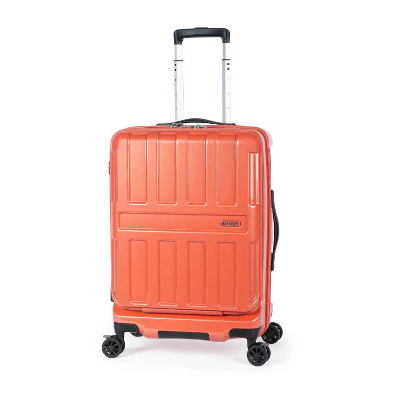 A.L.I　スーツケース ジッパータイプ 宿泊目安：4～6日間 55L ストッパー機能 フロントオープン TSAロック搭載 パパイヤオレンジ　ALI-8511-22