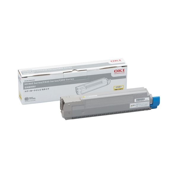 （まとめ）沖データ OKI トナーカートリッジS イエロー TNR-C3KY3 1個[x3セット]