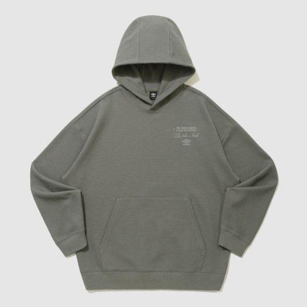 パーカー PQA UQ221CHD49-DKA レイトチェックアウトワッフルパーカー DEEP KHAKI