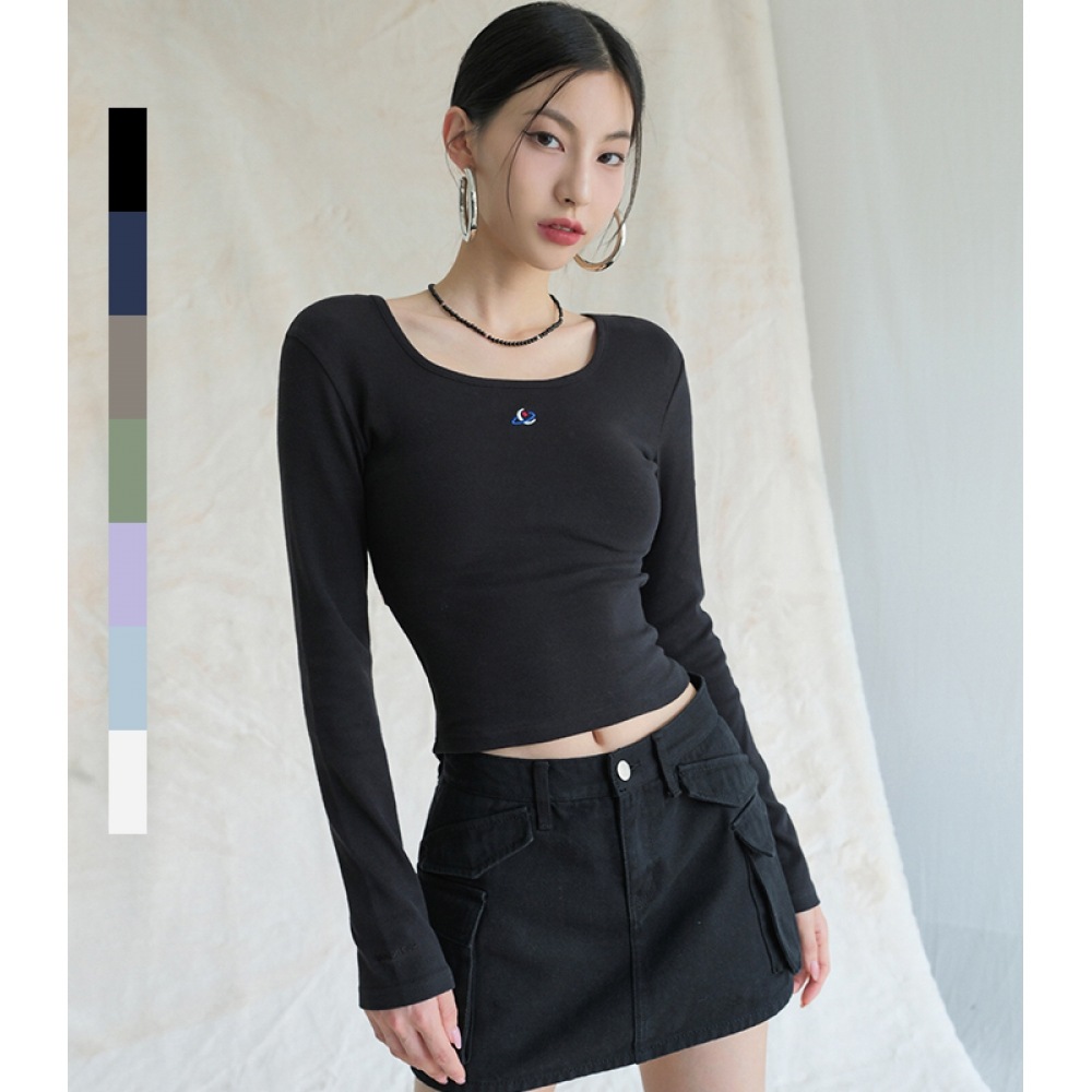 アヴァンドレスリンダカットアウトロングスリーブ-7COL