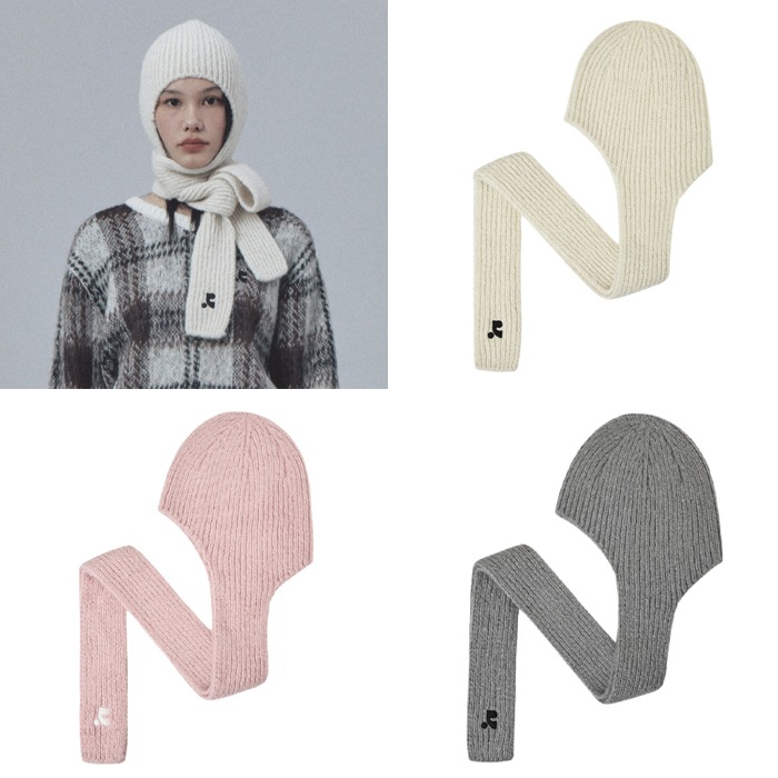 [ rest&recreation ] HAIRY SCARF BEANIE 3color