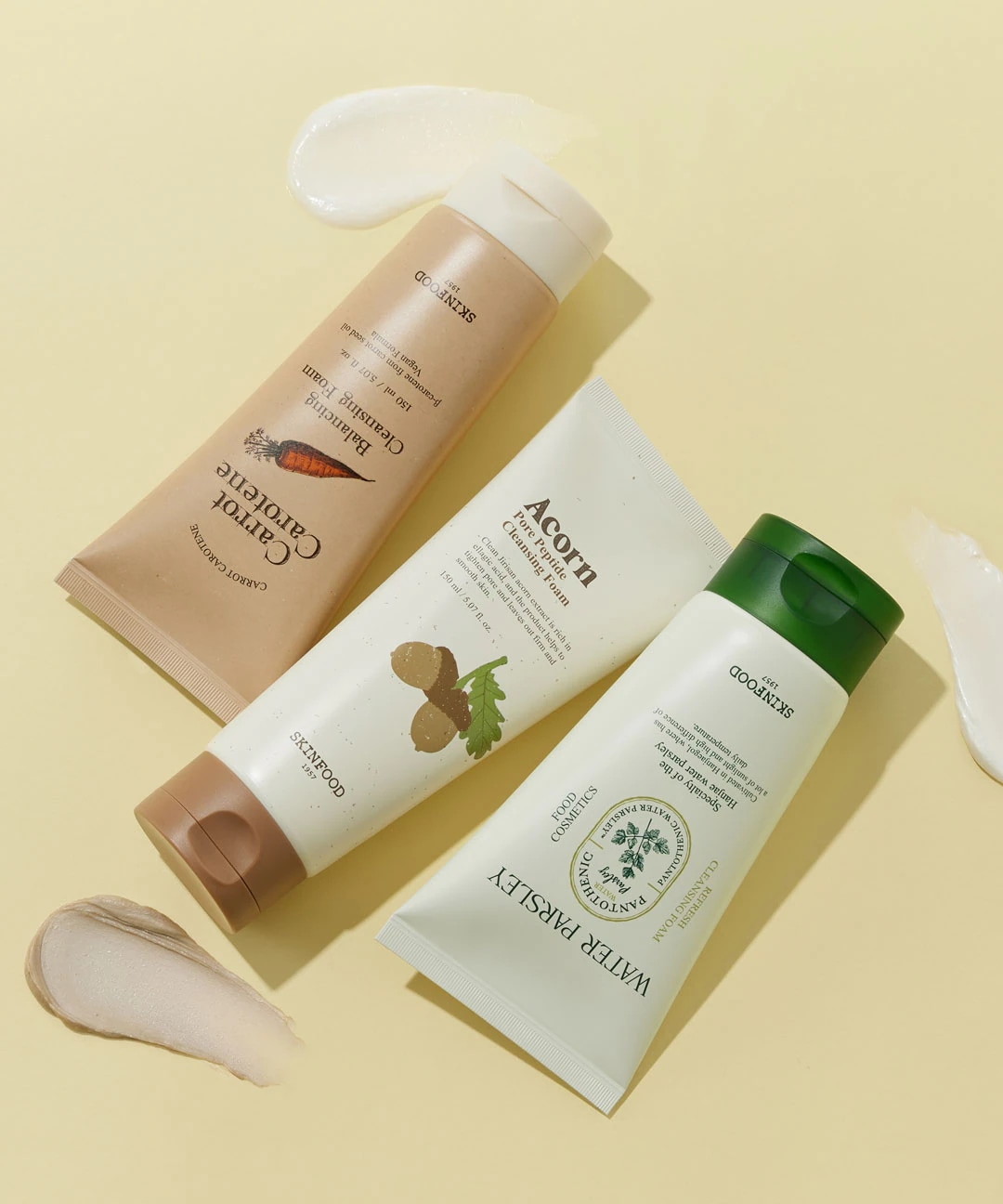 【2+1】ダントミ クレンジングフォーム 3種から選ぶ（ニンジン／ドングリ／セリ）150ml