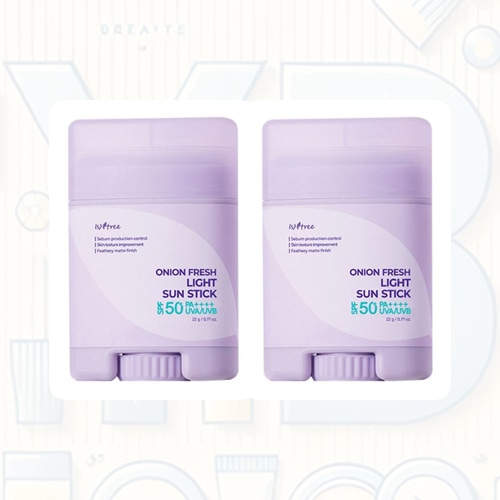 オニオン フレッシュ ライト サンスティック SPF50+ PA++++ 22g x2 / x3 / 択一 / 鎮静 / 保湿 / 携帯便利 /