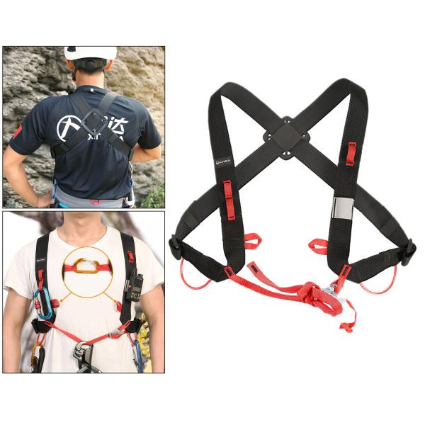 クライミングハーネスハーフボディハーネス安全ベルトガイドハーネス外向きバンド拡張トレーニング洞窟探検ロッククライミング懸垂下降装備安全快適 6,170円