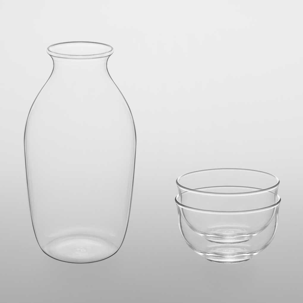 酒器セット 日本酒 深澤直人 TG Heat-resistant Sake Set ティージー 耐熱ガラス 酒セット クリア 5,225円