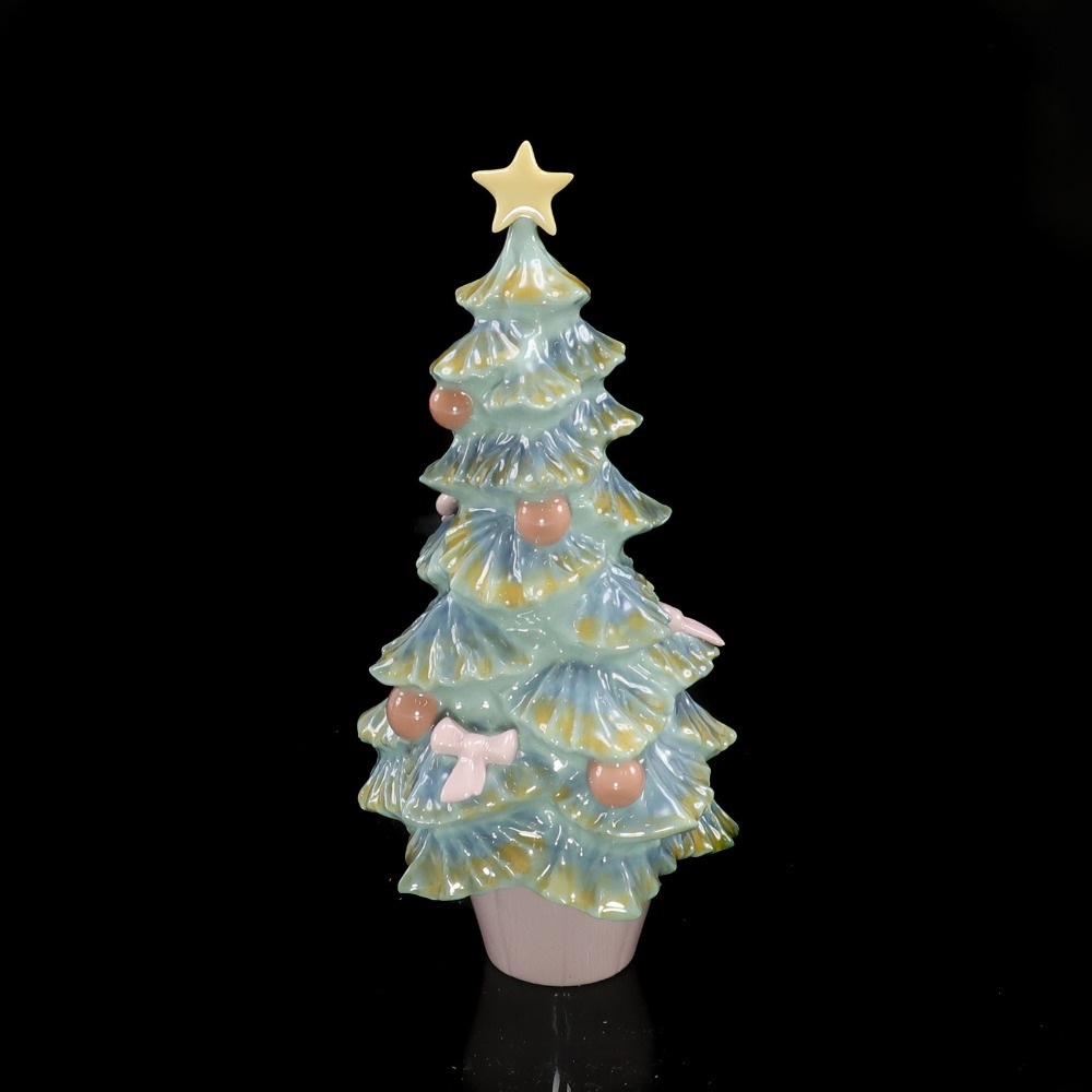 Lladro リヤドロ クリスマスツリー 置物 オブジェ ポーセリン _ 中古品 A-ランク