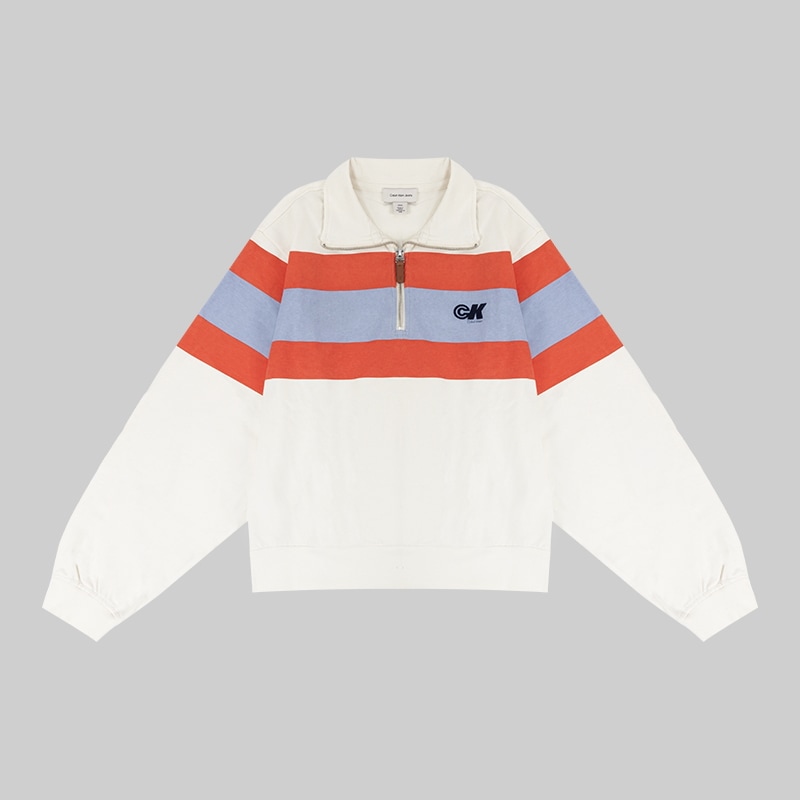 CK コンボストライプ クォーター ラグビージャージ