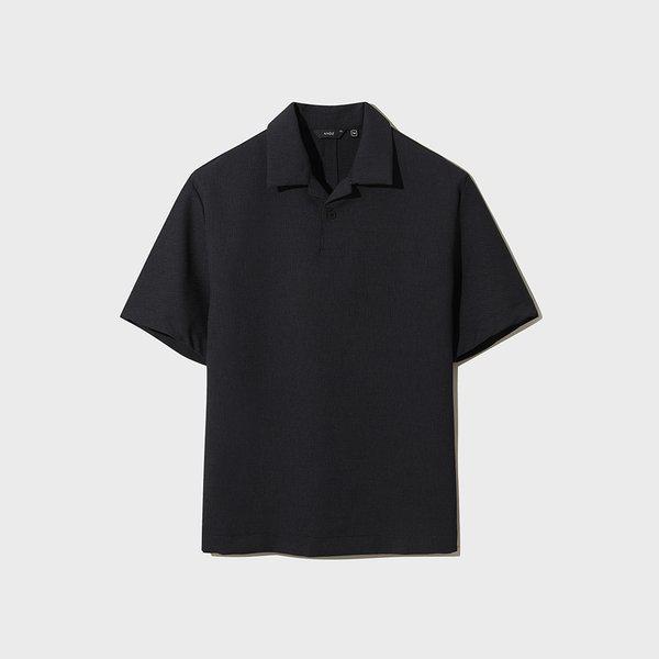 男性ウーブンプリーツハーフオープンカラーTシャツ3カラーBSCG2CTT1105