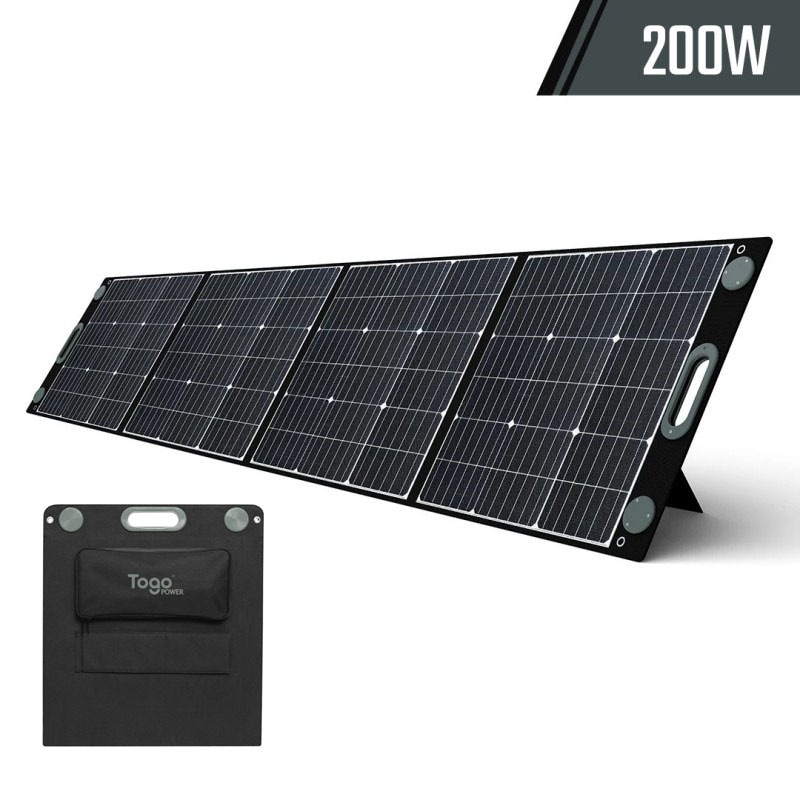 TogoPower MASTER 200W ソーラーパネル ソーラーチャージャー 折りたたみ式 家庭用 18V 11.1A 23.5% 高効率 太陽光