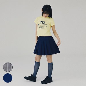 ITZAVIBE ミニスカート Qoo10 ITZAVIBE BLACK DOTTED ドット ラップ