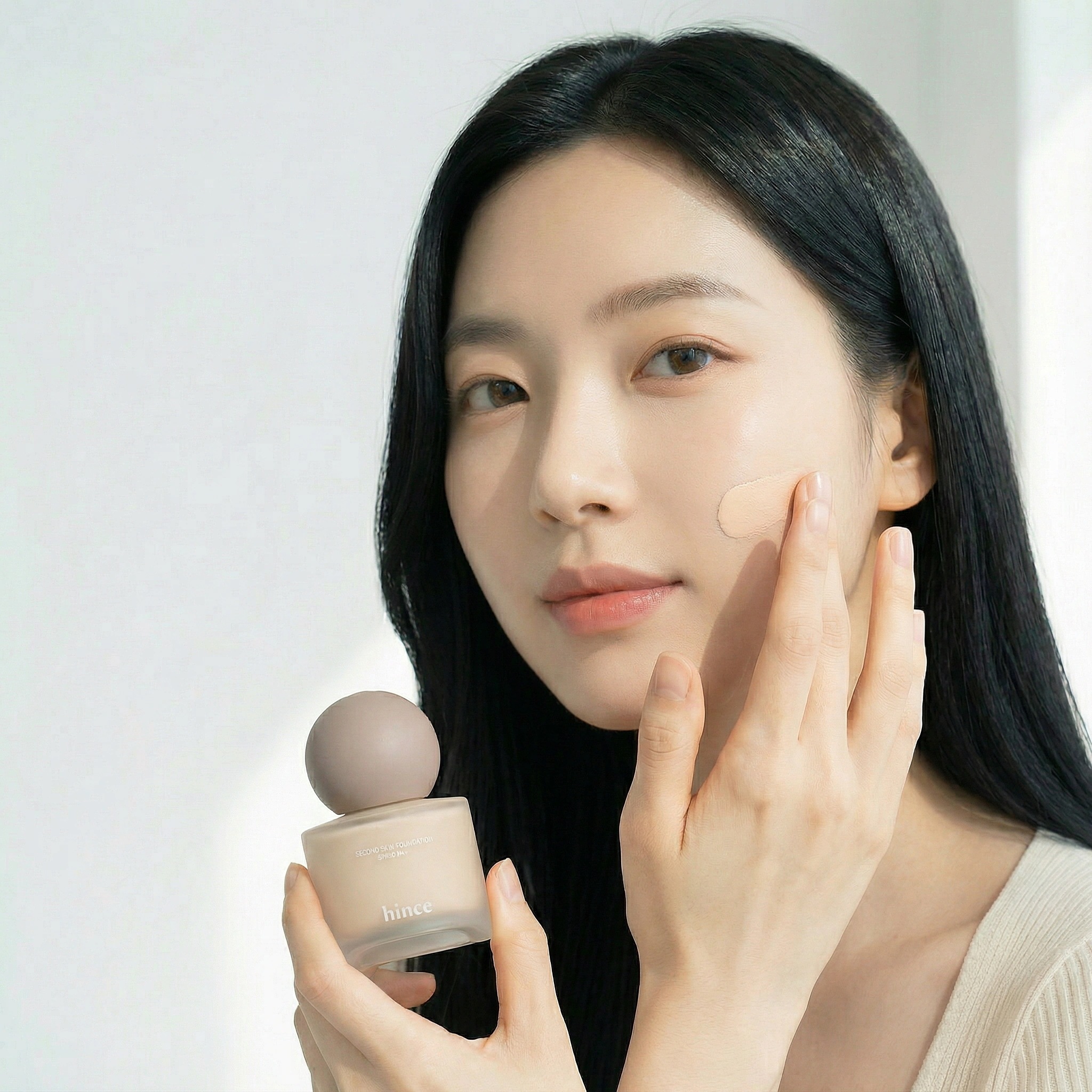 Hince 公式 ヒンス セカンドスキンファンデーション (6色 色選び) hince ファンデーション 17号 21号 22号 23号 24号 下地