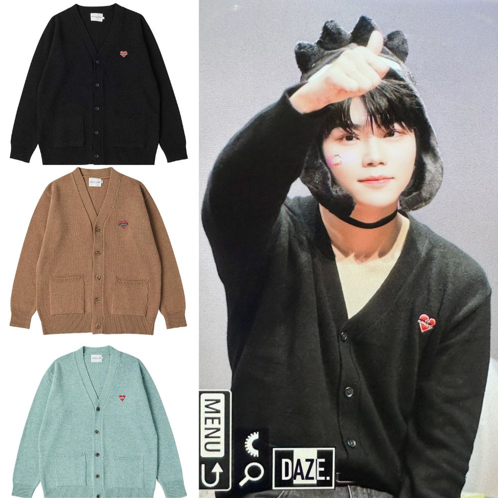 [zb1 zerobaseone パクゴヌク Gun Wook 着用] NOMANTIC BASIC WOOL CARDIGAN