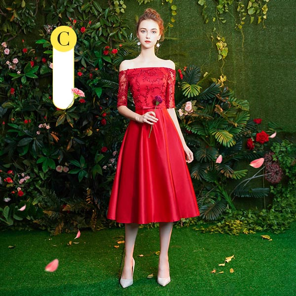 パーティードレス 結婚式 ワンピース フォーマル 20代 30代 大人 フォーマル レディース ブライズメイド 演出 司会 演奏会 披露宴ドレス ワインレッド da034zmc6kc/代引不可