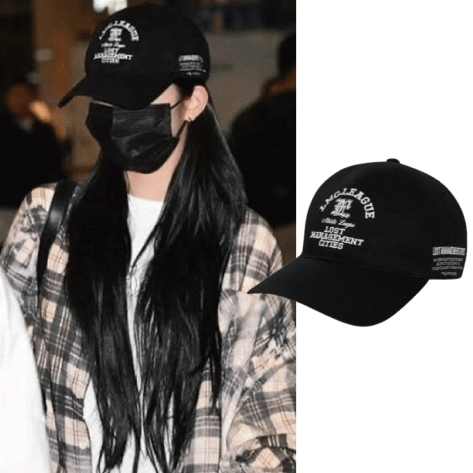 カズハ 着用 LEAGUE 6PANEL CAP black