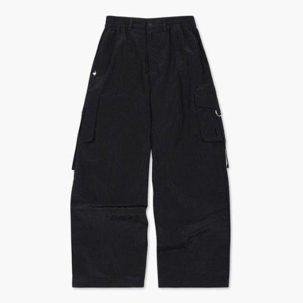 パンツ NQJ QP322OPT81-BLK 女性 エトワール ウーブン カーゴ ワイド パンツ / BLACK