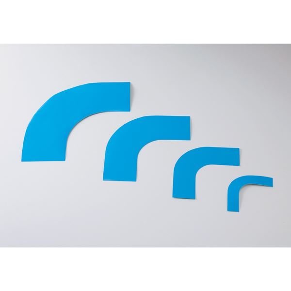 ガードテープ用コーナーテープ GTL-50BL カラー：青 50mm幅[10枚1組]