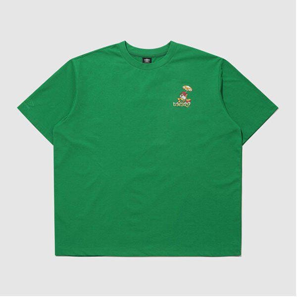 ダイヤモンドエスケープバカンスフレッシュ半袖Tシャツ UR223CRS58 GREEN