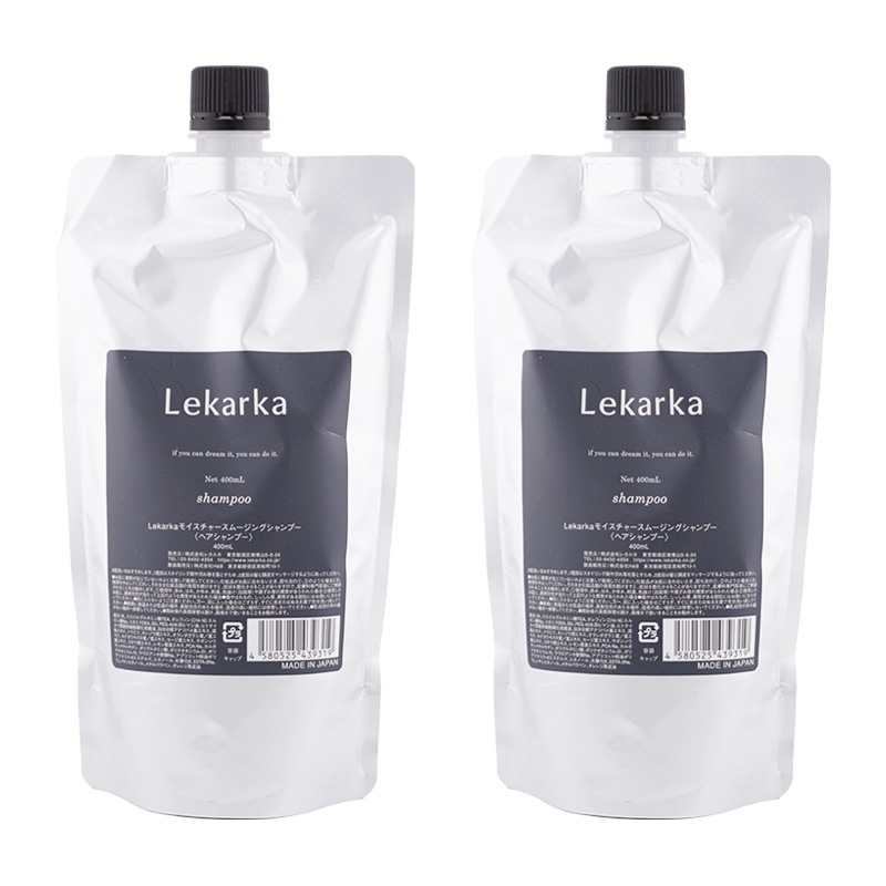 [2個セット]モイスチャースムージングシャンプー 400ｍL 詰め替え用 アミノ酸系 植物エキス配合 [ギフトラッピング対応]