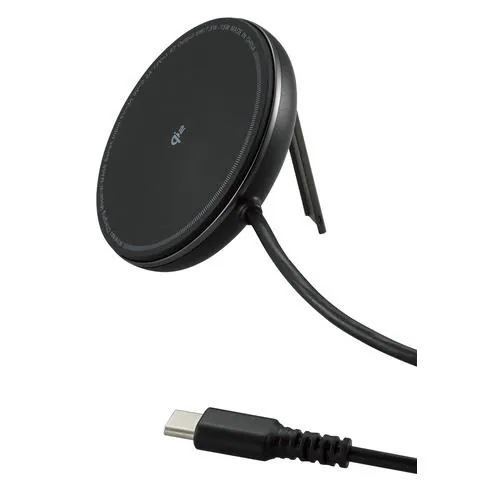 エレコム W-MA06BK 2WayマグネットQi2規格対応ワイヤレス充電器(15W・卓上) 4,997円