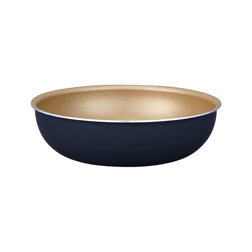 エバークック 炒め鍋 深型 24cm オール熱源対応(IH対応) ネイビー 選べ