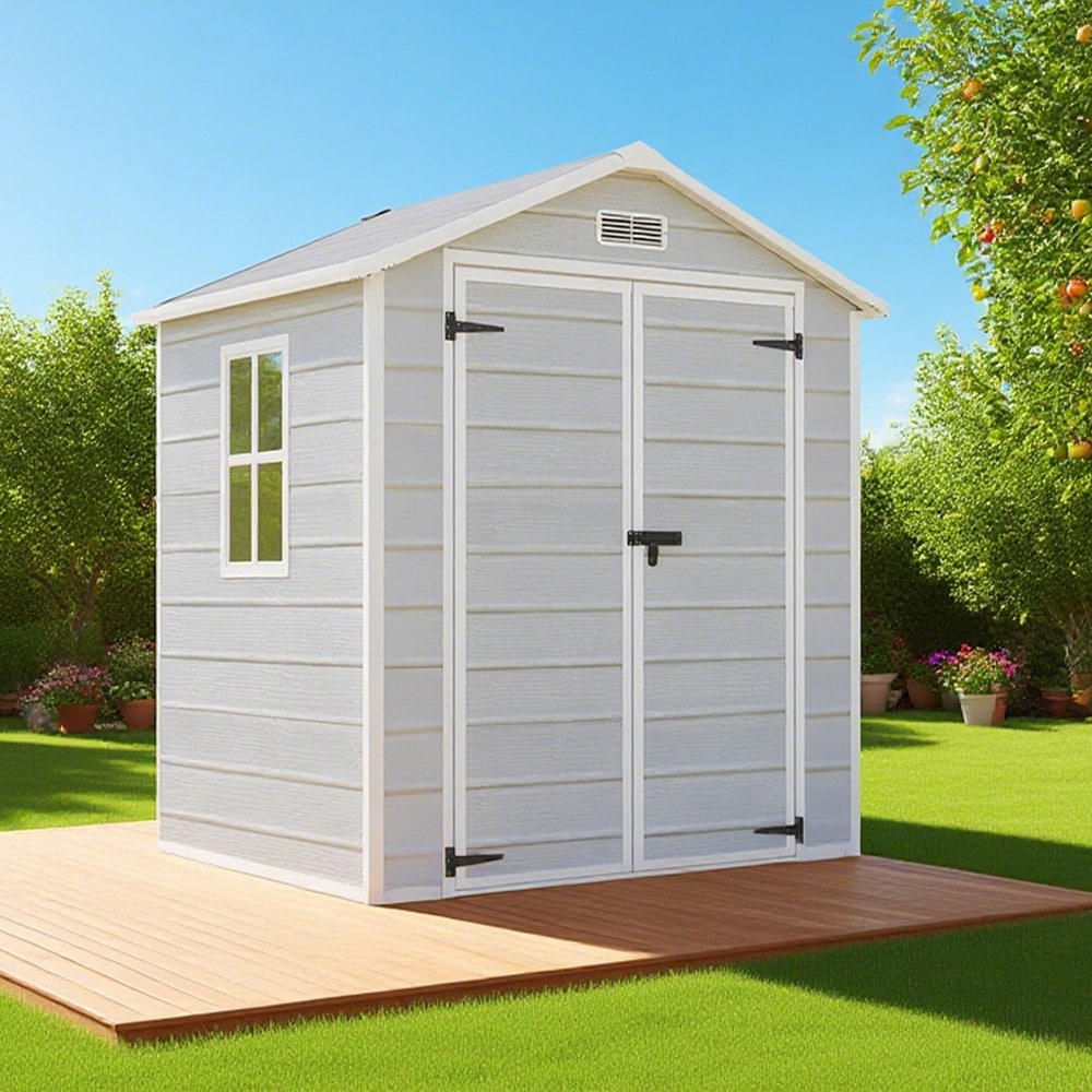 【国内即日発送】【3500L】樹脂製物置 屋外 大型 倉庫 大型物置 戸外収納庫 物置 防水/耐侯 収納可能 ガーデン/庭/田畑/農場 頑丈 大容量 窓付き おしゃれ ガーデニング ガーデンボックス