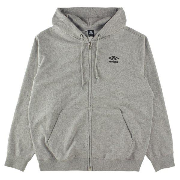 エッセンシャル スモールロゴ フード付きジップアップ UP323CFT91-MGR0