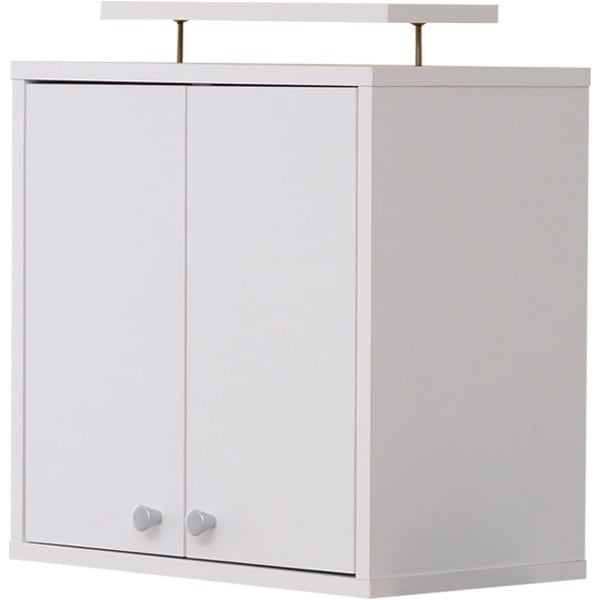 ホームテイスト CLR-485UP ホワイト コレクションラック【-Luke-ルーク】浅型ハイタイプ(専用上置き) メーカー直送 5,080円