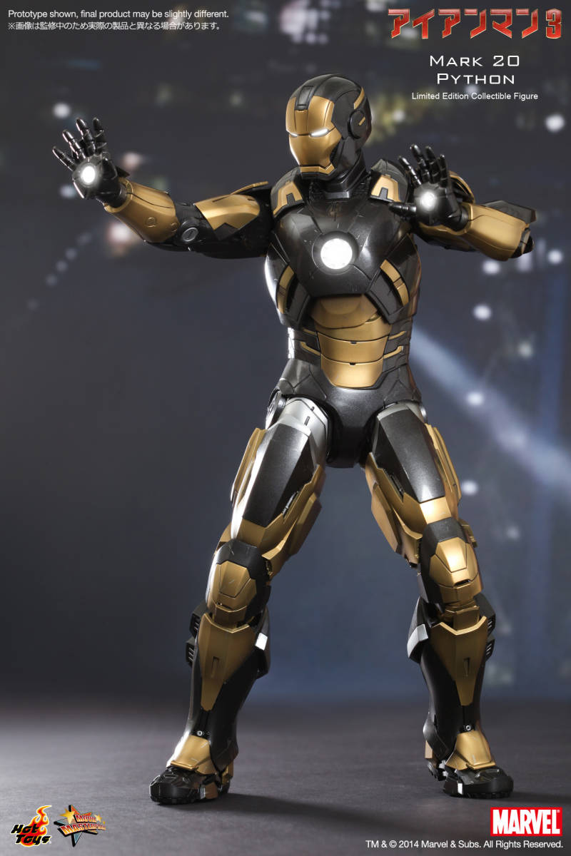 新品未開封HOTTOYS ホットトイズ1/6MMS248 アイアンマンマーク 20(パイソン) フィギュアIron Man 3 - Mark 20 Python