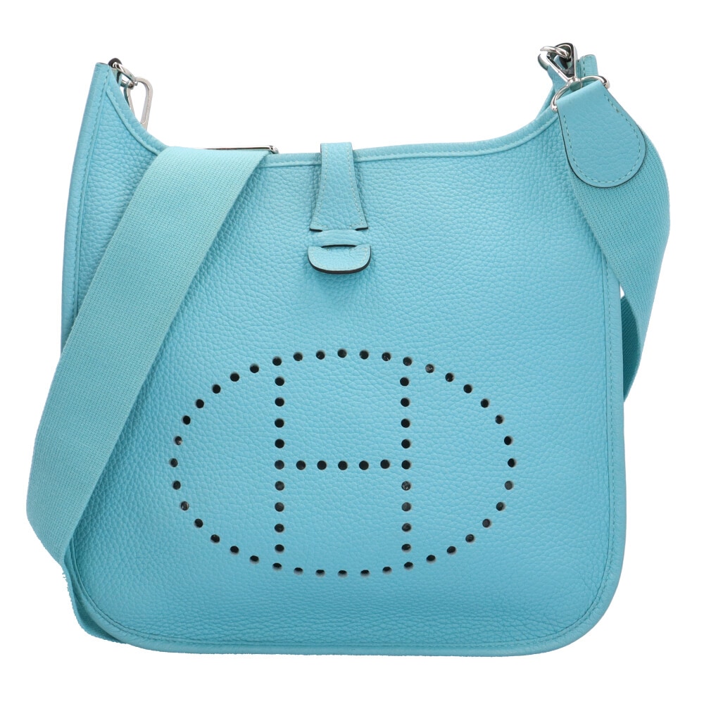 エルメス エブリンIII PM ショルダーバッグ レザー ブルー HERMES 中古 美品 220,000円