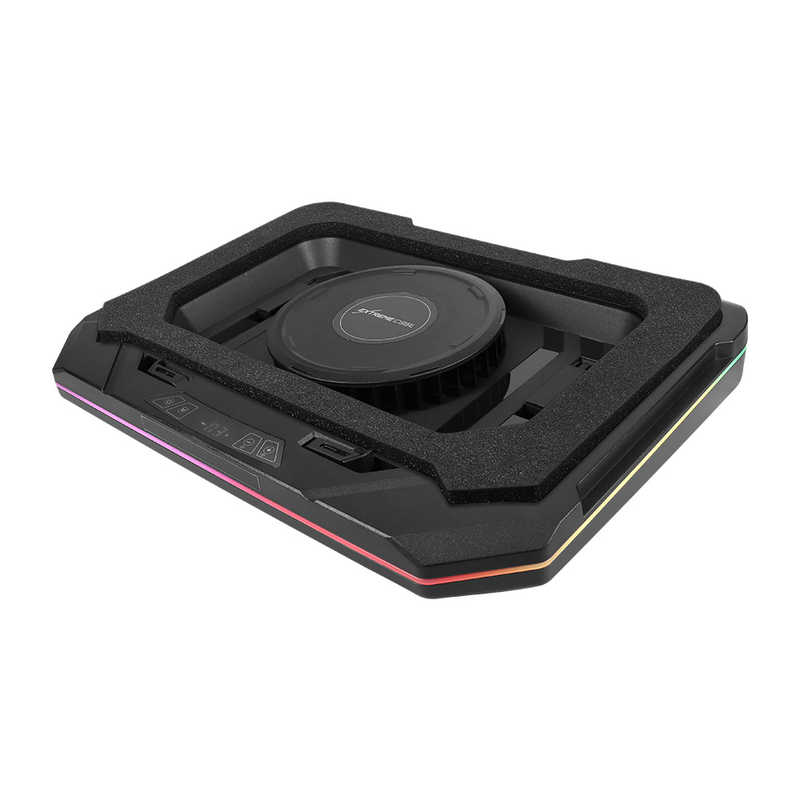 OWLTECH　ゲーミング ノートPCクーラー タッチパネル搭載 最大3500rpm ターボファン搭載 RGBイルミネーション対応　OWL-TGNC-RGB