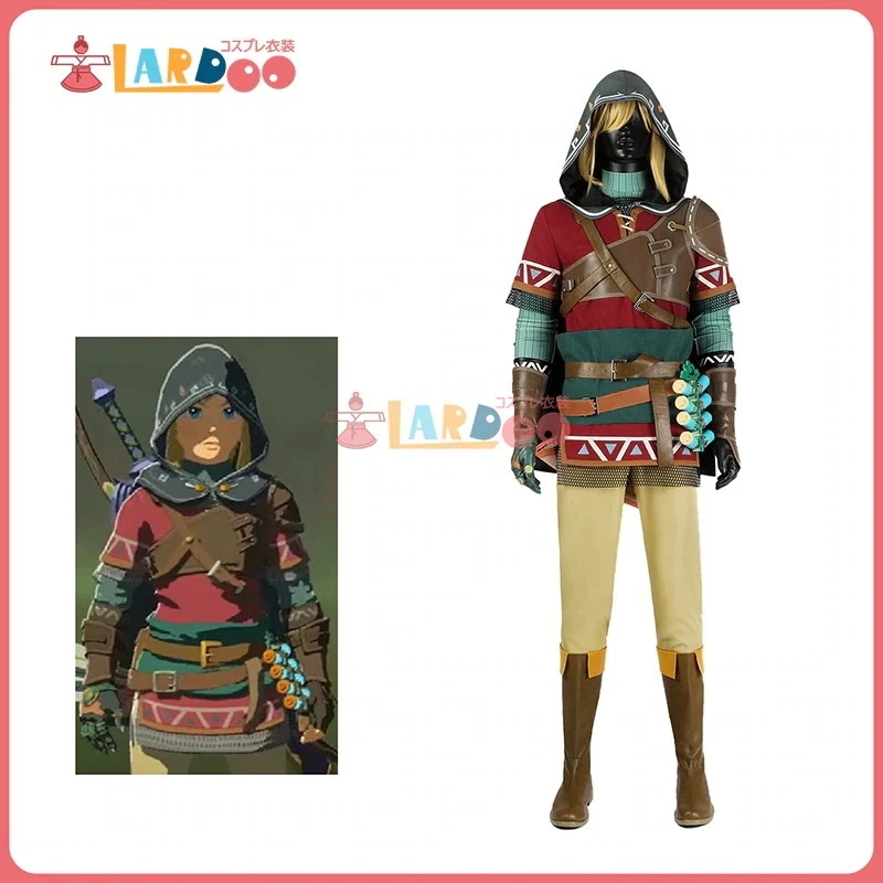 ゼルダ伝説ブレスオブザワイルド リンク コスプレ衣装 ハイリア服 コスプレ衣装 コスチューム オーダーメイド可能399