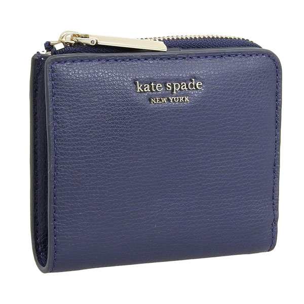 ケイトスペード ニューヨーク 二つ折り財布 L字ファスナー レディース kate spade new york ネイビー アウトレット pwru7250-429